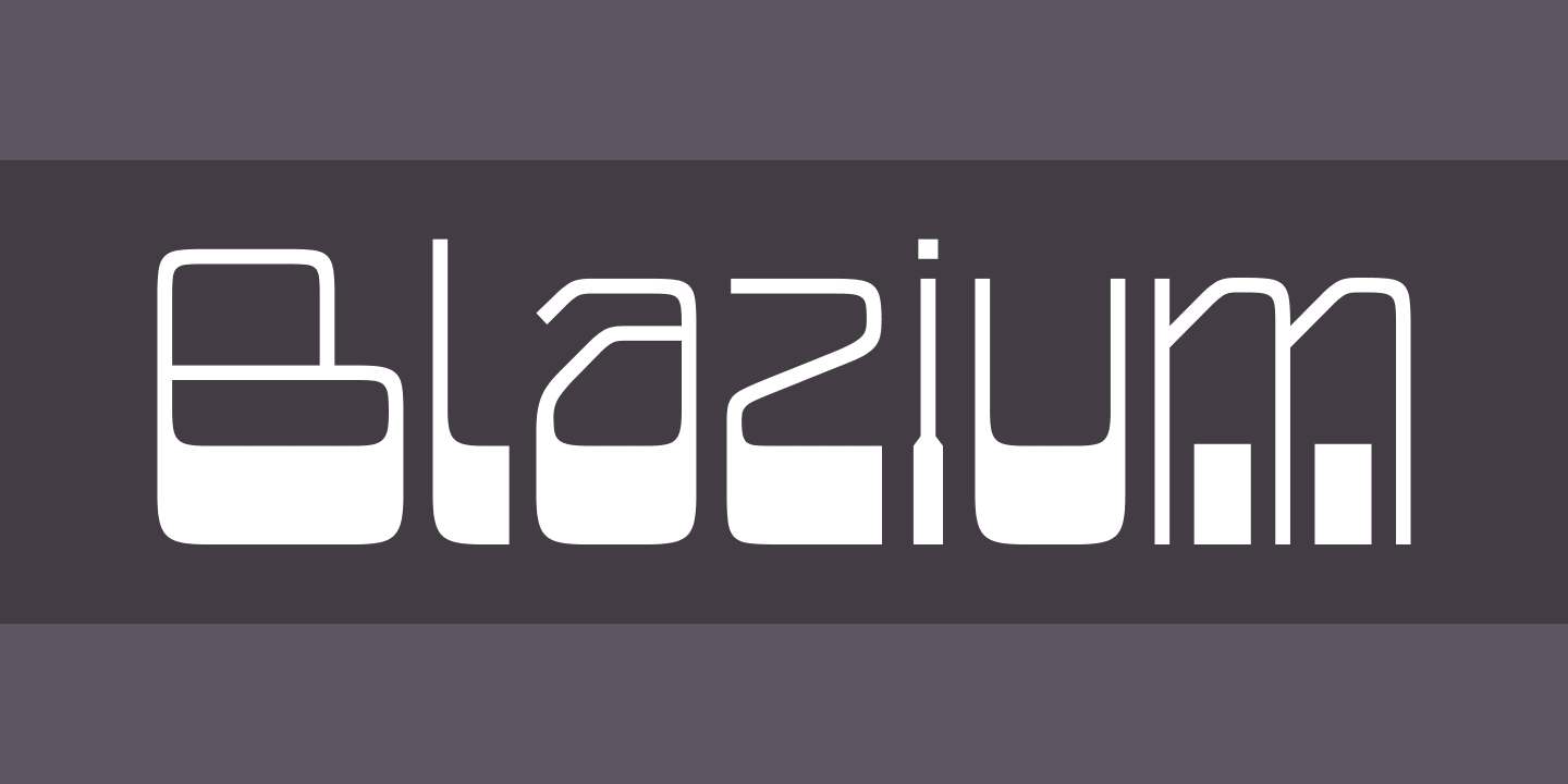 폰트 Blazium